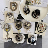 Baroque Pearl Rhinestone Brooch Pin Retro Women's Accessory