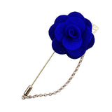 HUSHI Lapel Brooch Pin Rose Camellia Chain Flower Leaf Wedding