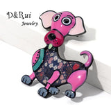 Top Dog Enamel Alloy Brooch for Kids