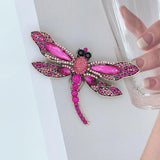Dragonfly Rhinestone Brooch for Women