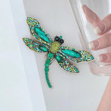 Dragonfly Rhinestone Brooch for Women