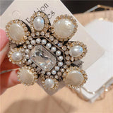 Vintage Rhinestone Brooch Pin for Women Wedding Party Accessory