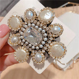 Vintage Rhinestone Brooch Pin for Women Wedding Party Accessory