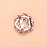 Vintage Rhinestone Flower Pearl Crystal Scarf Ring Style Pins Shawl Clip