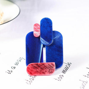 Acrylic Geometry Brooch Pins for Women