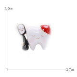 Beaut&Berry Drip Tooth Brooch Ladies Kids Wedding Office Gift
