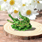 Acrylic Crocodile Brooches Pins Animal Halloween Costume Jewelry