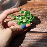 Acrylic Crocodile Brooches Pins Animal Halloween Costume Jewelry