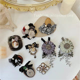 Women's Flower Camellic Pearl Brooch Classic Wedding Banquet Accessories