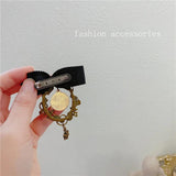 Women's Flower Camellic Pearl Brooch Classic Wedding Banquet Accessories