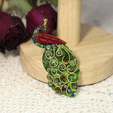 Peacock Rhinestone Brooch Pin for Women Kids Party Accessory