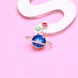 Beaut&Berry Enamel Astronaut Brooches Space Travel Cosmonaut Figure Brooch