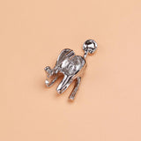 Beaut&Berry Tooth Mirror Enamel Brooch Jewelry Women Men Collar Lapel Bag Pins