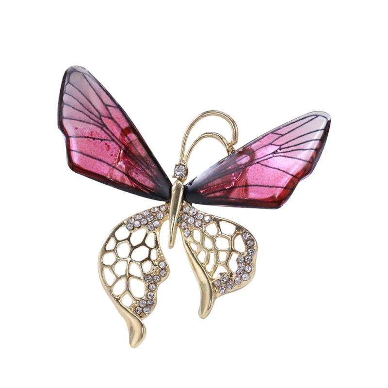Acrylic Butterfly Dragonfly Flower Fairy Elf Brooch