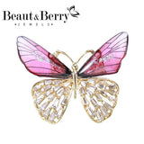 Acrylic Butterfly Dragonfly Flower Fairy Elf Brooch