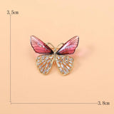 Acrylic Butterfly Dragonfly Flower Fairy Elf Brooch