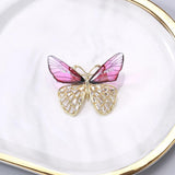 Acrylic Butterfly Dragonfly Flower Fairy Elf Brooch
