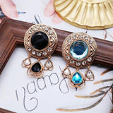 Vintage Resin Rhinestone Brooch Pendant Charm for Women