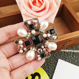 Vintage Baroque Brooches with Pearls, Clothing Accessories