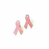 10 Pink Ribbon Brooch Pins Hope Ribbon Lapel Pin Awareness Jewelry Women Girl
