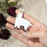 Adorkable Alpaca Animal Party Brooches for Women Kids