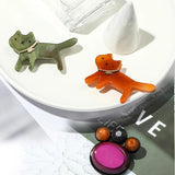 Cat and Paw Shape Brooch Acrylic Animal Pins for Women Coat Hat Hijab Gift