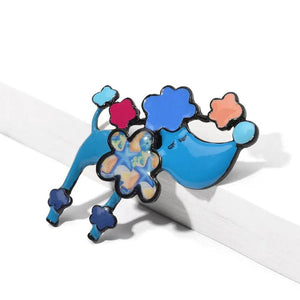 Enamel Dog Brooch Pin for Women Kids