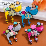 Enamel Dog Brooch Pin for Women Kids