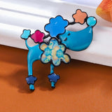 Enamel Dog Brooch Pin for Women Kids