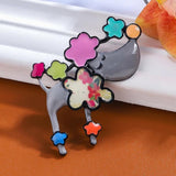 Enamel Dog Brooch Pin for Women Kids