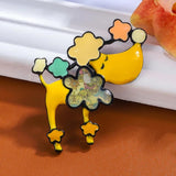 Enamel Dog Brooch Pin for Women Kids