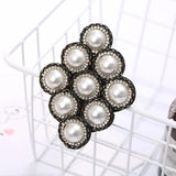 Pearl Tassel Bow Weave Brooch Vintage Pin