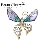Beaut&Berry Acrylic Butterfly Brooch Women's Office Gift
