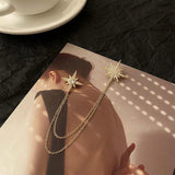 Crystal Star Brooch Pin Enamel Jewelry Women Lady Accessories
