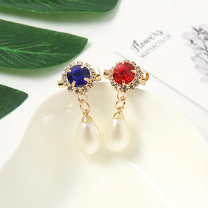 12PCS Rhinestone Pearl Buttons Brooch Pin Hair Jewelry