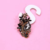 Baroque Rhinestone Glass Brooch Middle Eastern Style Office Party Accessories