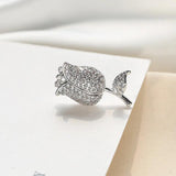 Mini Zircon Rose Flower Brooch Men Suit Collar Lapel Pin Wedding Party