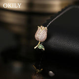 Mini Zircon Rose Flower Brooch Men Suit Collar Lapel Pin Wedding Party