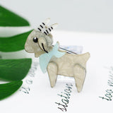 Goat Shape Animal Brooch Acrylic Jewelry Kids Holiday