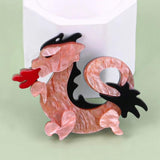Acrylic Dragon Brooch Pins Resin Big Firedragon Brooches Badges