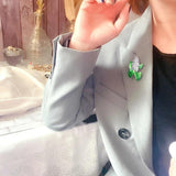 French Lilacs Enamel Brooch, Female Temperament Xionghua Joker