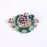 Colorful Lizard Brooch Office Wedding Party Jewelry