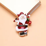 Enamel Santa Claus Brooch Pin Women Year Jewelry