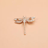 Rhinestone Dragonfly Pearl Brooch Insect Jewelry Office Party Gift