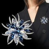 Crystal Women Flower Planet Vintage Brooches Rhinestone Coat Jewelry Pins