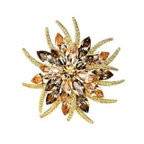 Crystal Women Flower Planet Vintage Brooches Rhinestone Coat Jewelry Pins