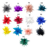 Goose-Plume Brooch Scarf Clip Women Dress Accessory Hair Jewelry