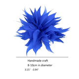 Goose-Plume Brooch Scarf Clip Women Dress Accessory Hair Jewelry