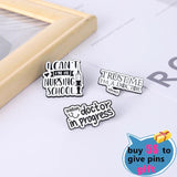 Cherry Blossoms Alien Enamel Pins Set Cartoon Brooch Lapel Badges Gift