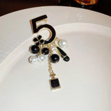 Tassel Chain Brooch Pearl Pendant Coat Pins Hijab Accessories